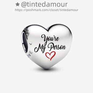Pandora Engravable You're My Person Heart Charm|Pendant